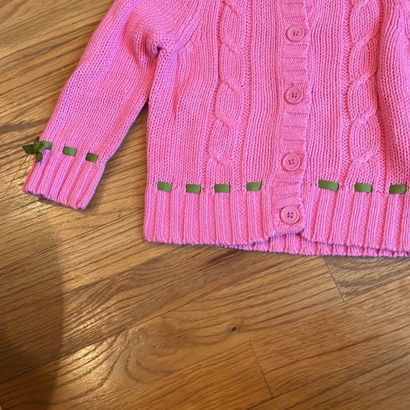 NWOT- Kid Bodies cardigan-size 4-pink and green-one of my favorites! - Picture 3 of 4